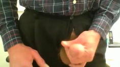Old guy masturating