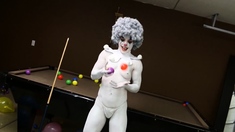 Cosplay porn with hottie masked as a clown