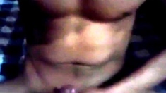 Asian Boy Big Cock Wanking At Night (1'52'')