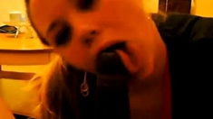 Cheating Girl On Phone With Husband While Sucking A Bbc