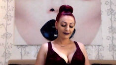 Hot strict redhead lady on cam