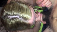 Blonde Girl Handjob (ruined cumshot)