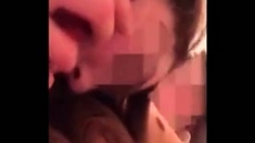 Sucks A Cock And Talks To Her Husband