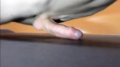 Pushups humping cum closeup