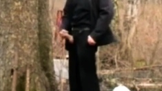 daddy alone outside