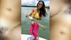 Fishing Girl - Gorgeous Brunette Gets Fucks By Crew