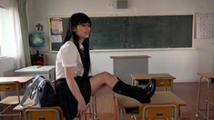 Japanese Teen In Uniform Banged Sideways