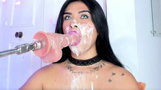 Sexy hottie Anetta Keys enjoys a solo toy masturbation