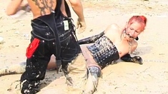 Redheaded karlie montana outdoor fuck