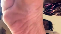 Black Amateur Explore Hot Foot Fetish