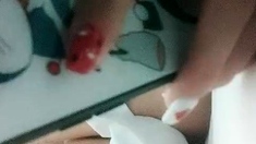 Amateur asian teen licks ass and sucks cock