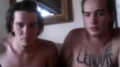 Twink Twins Masturbating on Webcam