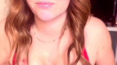 Stacked brunette goes solo toys and masturbation