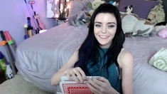 Amateur webcam babe dildo masturbation