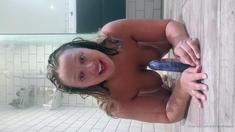 Big boobs webcam slut toys her asshole