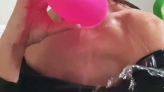 Milf shot fetish jerking muscle