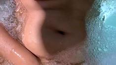 Big boob brunette masturbates on webcam