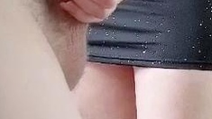 Sexy amateurs suck on a cock in close up
