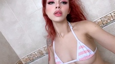 Great Big Boobs On Masturbating Redhead