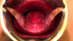 Extreme close up of Japanese teen masturbating Uncensored