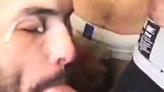 Big-Cock Latin Guy Gives Blowjob to Amateur Asian