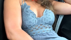 Dani Daniels Public Car Masturbation