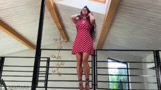 Cute curly brunette solo webcam masturbation