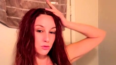 Hot Busty Webcam Babe Masturbate Solo