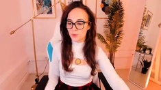 Very cute petite skinny small tits brunette web teen