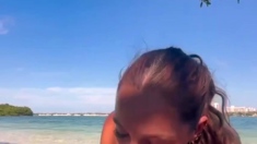 Ashley Aoky Sex Tape In Public Beach