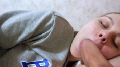 I Shoot by Myself how his Big Dick Fucks my Mouth | hiYouth