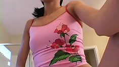 Sophie Slides A Hand Inside Her Panties And Caresses Her Sweet Pussy