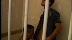 Policeman And Convict Enjoy A Naughty Sexual Adventure In Prison
