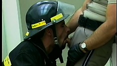 The Policeman And The Fireman Are Desperate To Taste Each Other