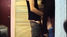 Skinny Teen Couple Have A Quickie