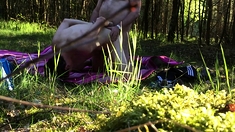 public fuck in the forest cruising bareback