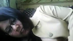 Indonesian Milf Playing With Her Boobs