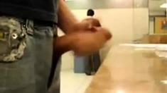 Bigcockflasher - Caught Wanking In Public Restroom