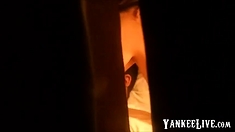 Couple Have Sex Voyeur Through Window